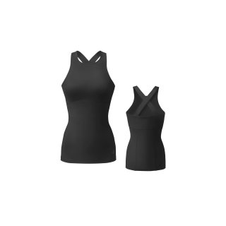 Curare Tank Top Rundhals M schwarz