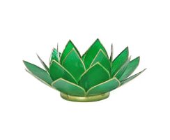 LotusTeelichthalter Chakra grün (4.Chakra)