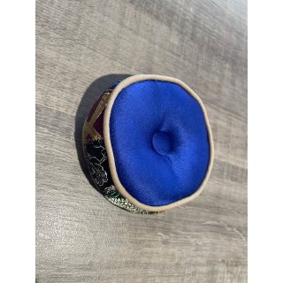 Klangschalenkissen bunt blau 15 cm