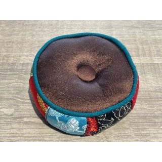 Klangschalenkissen bunt braun 8 cm