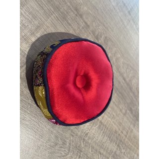 Klangschalenkissen bunt rot 15 cm