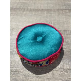 Klangschalenkissen bunt türkis 10 cm