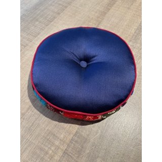 Klangschalenkissen bunt dunkelblau 15 cm