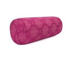 Yoga Bolster mit Kapokfüllung gemustert berry