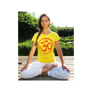 T Shirt Om gelb/orange L