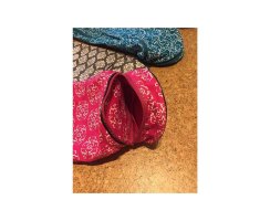 Lotustasche gemustert braun