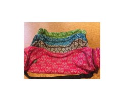 Lotustasche gemustert braun